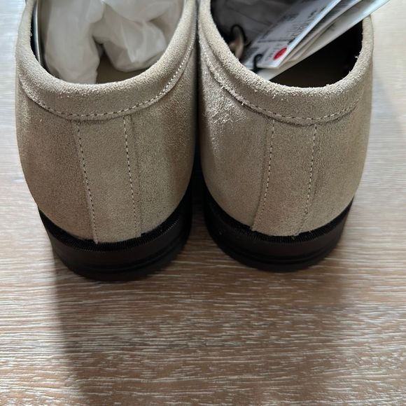 SPLIT LEATHER LOAFERS - Sandy Brown | ZARA United States Zara Split Leather Moccasin in Sandy Brown